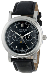 Akribos XXIV Multi-Function Czarny/Skóra Ø41 mm AK632SSB