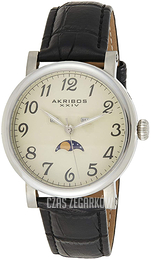 Akribos XXIV Kremowy/Skóra Ø40 mm AK633SSW