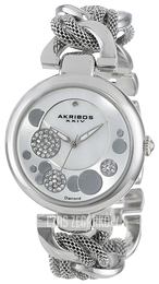 Akribos XXIV Diamond Srebrny/Stal Ø41 mm AK643SS