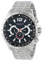 Akribos XXIV Grandiose Czarny/Stal Ø50 mm AK653SSB