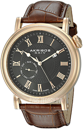 Akribos XXIV Czarny/Skóra Ø45 mm AK673RG