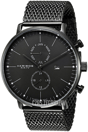 Akribos XXIV Czarny/Stal Ø44 mm AK685BK