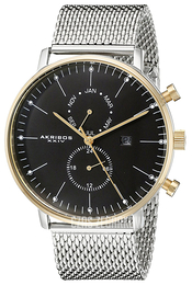 Akribos XXIV Czarny/Stal Ø44 mm AK685SSG