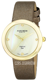 Akribos XXIV Impeccable Biały/Satyna Ø30 mm AK687YG