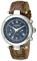 Akribos XXIV Multi-Function Niebieski/Skóra Ø40 mm AK697BU