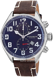 Akribos XXIV Niebieski/Skóra Ø46 mm AK706BU