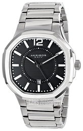 Akribos XXIV Essential Czarny/Stal Ø46 mm AK712SSB