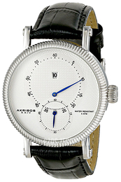 Akribos XXIV Retro Biały/Skóra Ø40 mm AK723SS