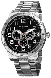 Akribos XXIV Multi-Function Czarny/Stal Ø45 mm AK739SSB