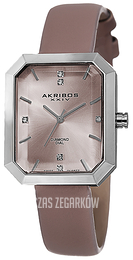 Akribos XXIV Diamond Różowy/Skóra AK749PK