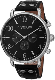 Akribos XXIV Czarny/Skóra Ø45 mm AK752SSB