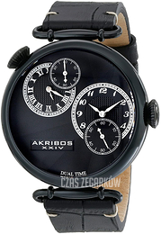Akribos XXIV Czarny/Skóra Ø46 mm AK796BK