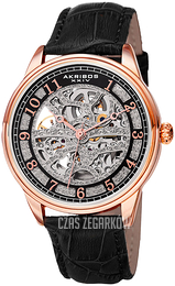 Akribos XXIV Mechanical Szkieletowa tarczy/Skóra Ø40 mm AK807RG
