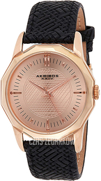 Akribos XXIV Różowe złoto/Skóra Ø41 mm AK825RGB