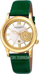 Akribos XXIV Biały/Skóra Ø34 mm AK837