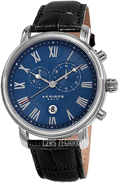 Akribos XXIV Niebieski/Skóra Ø44 mm AK841SSBU