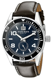 Akribos XXIV Niebieski/Skóra Ø44 mm AK859BU