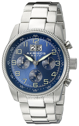 Akribos XXIV Chronograph Niebieski/Stal Ø45 mm AK862SSB