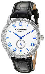 Akribos XXIV Biały/Skóra Ø42 mm AK867SS