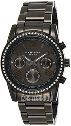 Akribos XXIV Czarny/Stal Ø41 mm AK868BK