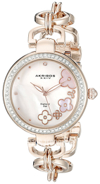Akribos XXIV Diamond Różowy/Stal w kolorze różowego złota Ø38 mm AK874RG