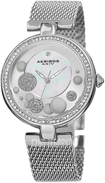 Akribos XXIV Srebrny/Stal Ø36 mm AK881SS