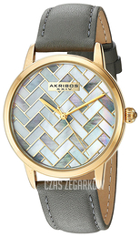 Akribos XXIV Wielokolorowy/Skóra Ø37 mm AK906GY