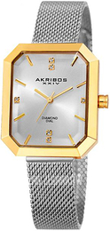 Akribos XXIV Diamond Srebrny/Stal AK909TTG