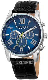 Akribos XXIV Multi-Function Niebieski/Skóra Ø41 mm AK911SSBU