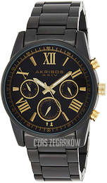 Akribos XXIV Classic Czarny/Stal Ø41 mm AK912BK