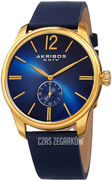 Akribos XXIV Classic Niebieski/Skóra Ø44 mm AK916YGBU