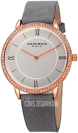 Akribos XXIV Srebrny/Skóra Ø38 mm AK924GY
