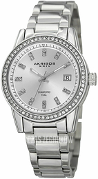 Akribos XXIV Srebrny/Stal Ø36 mm AK928SS