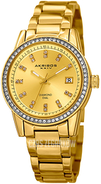 Akribos XXIV Żółte złoto/Stal w odcieniu złota Ø36 mm AK928YG