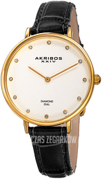 Akribos XXIV Biały/Skóra Ø35 mm AK933YG-BX