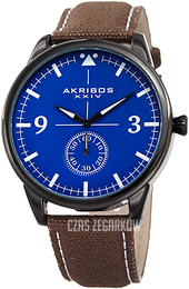Akribos XXIV Canvas Niebieski/Skóra Ø45 mm AK938BR