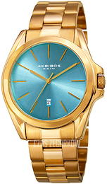Akribos XXIV Turkusowy/Stal w odcieniu złota Ø43 mm AK948YGTQ