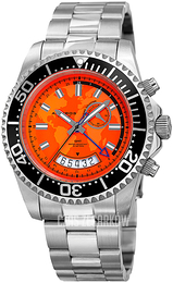 Akribos XXIV Pomarańczowy/Stal Ø44 mm AK955SSOR