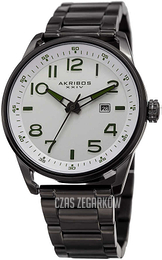 Akribos XXIV Biały/Stal Ø44 mm AK956SS