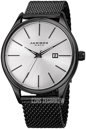 Akribos XXIV Classic Srebrny/Stal Ø44 mm AK959BK