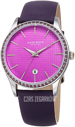 Akribos XXIV Classic Purpurowy/Skóra Ø38 mm AK964PU