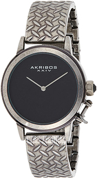 Akribos XXIV Czarny/Stal Ø38 mm AK966SSB