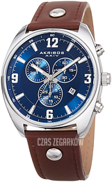 Akribos XXIV Multi-Function Niebieski/Skóra Ø48 mm AK969BRBU