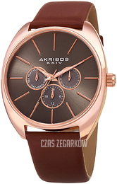 Akribos XXIV Brązowy/Skóra Ø43 mm AK998RGBR