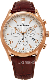 Alexander Heroic Biały/Skóra Ø42 mm A021-04