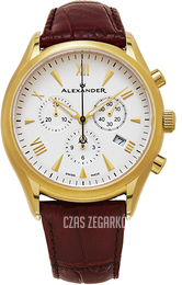 Alexander Heroic Biały/Skóra Ø42 mm A021-05