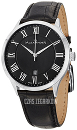 Alexander Statesman Czarny/Skóra Ø42 mm A103.02