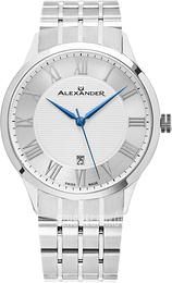 Alexander Statesman Srebrny/Stal Ø42 mm A103B-01