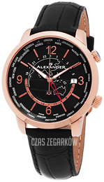 Alexander Heroic Czarny/Skóra Ø40 mm A171.03