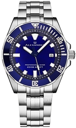 Alexander Vathos Niebieski/Stal Ø42 mm A501B-02